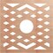 Ekena Millwork Chevron Wood Fretwork Pierced Ceiling Medallion, Cherry, 36"OD x 9 3/8"ID x 3/8"T CMWP36X36X0375CHCH - alternate 1